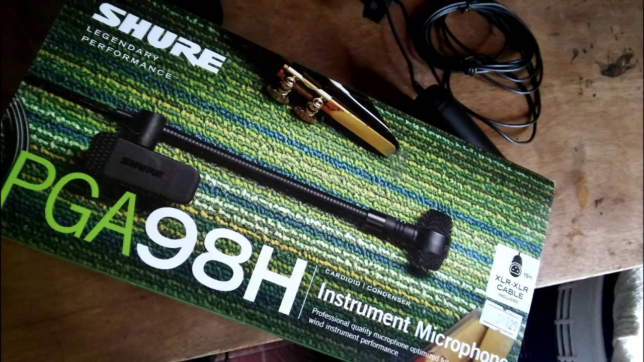 Original Shure Pga98h Xlr Instrument Gooseneck Microphone