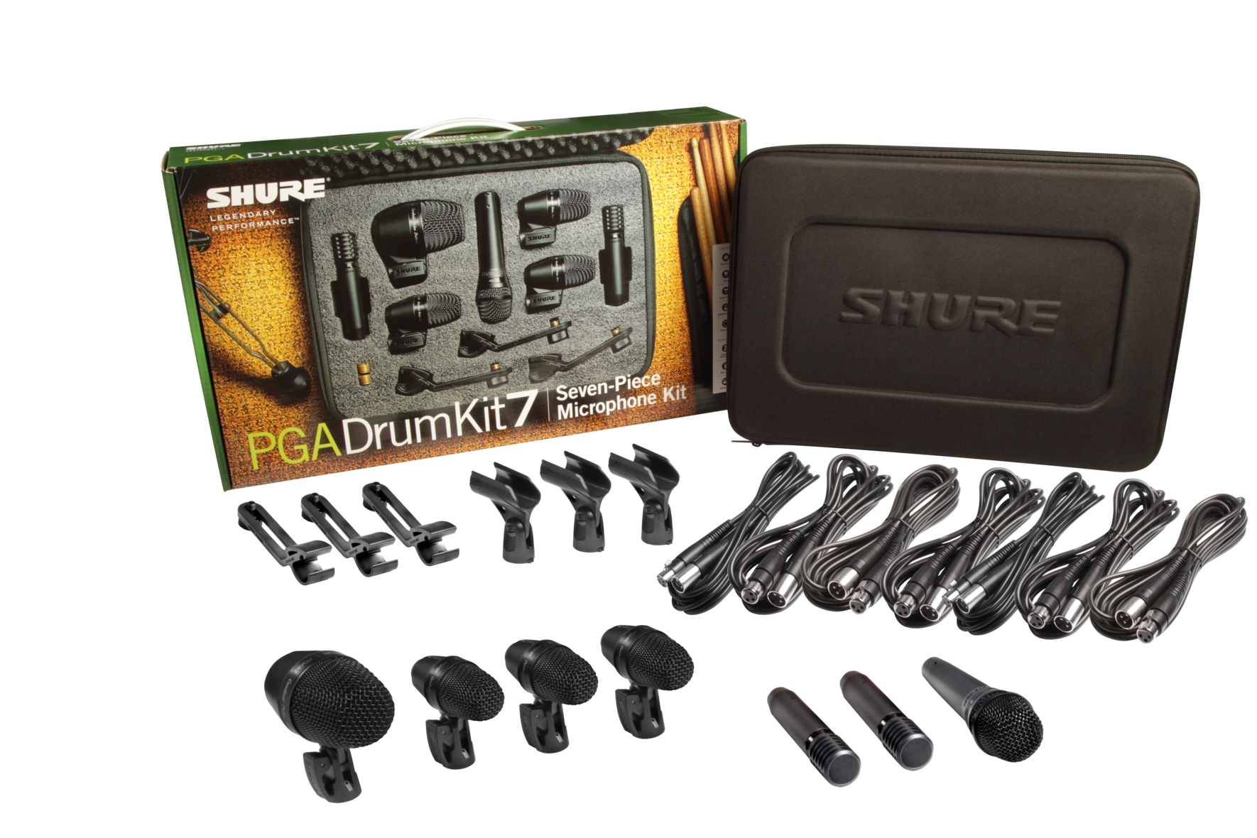 Shure PGADRUMKIT7 Wired Kick Drum Microphone Kit