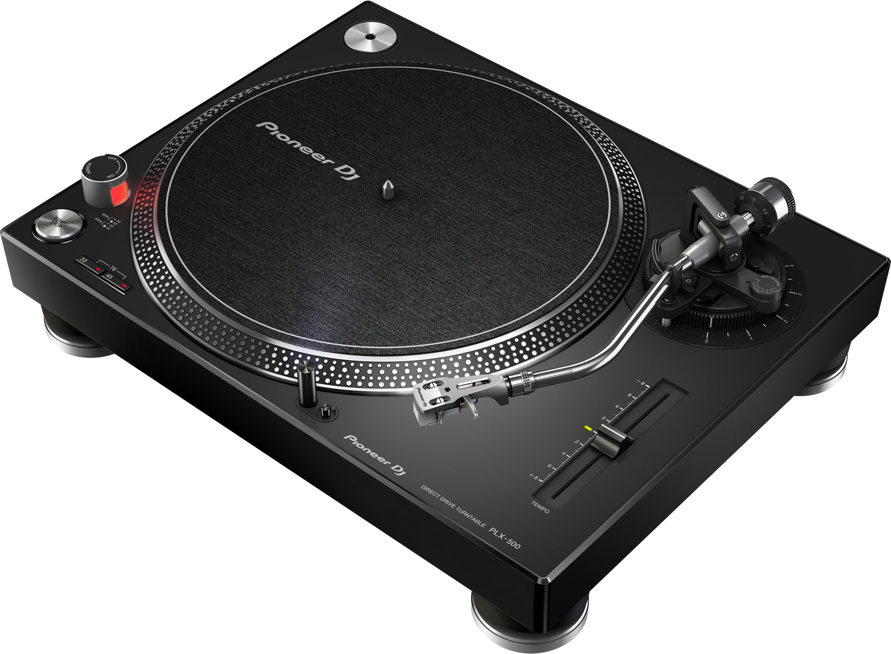 Pioneer Tornamesa traccion directa color negro Incluye Aguja