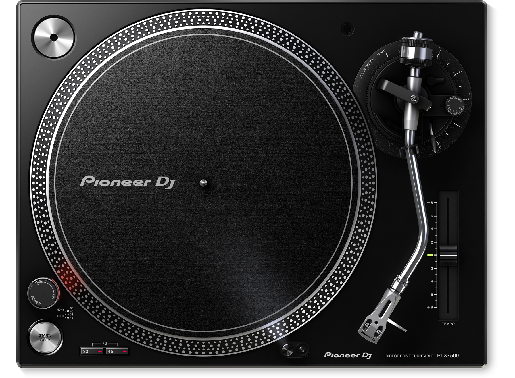 Pioneer Tornamesa traccion directa color negro Incluye Aguja
