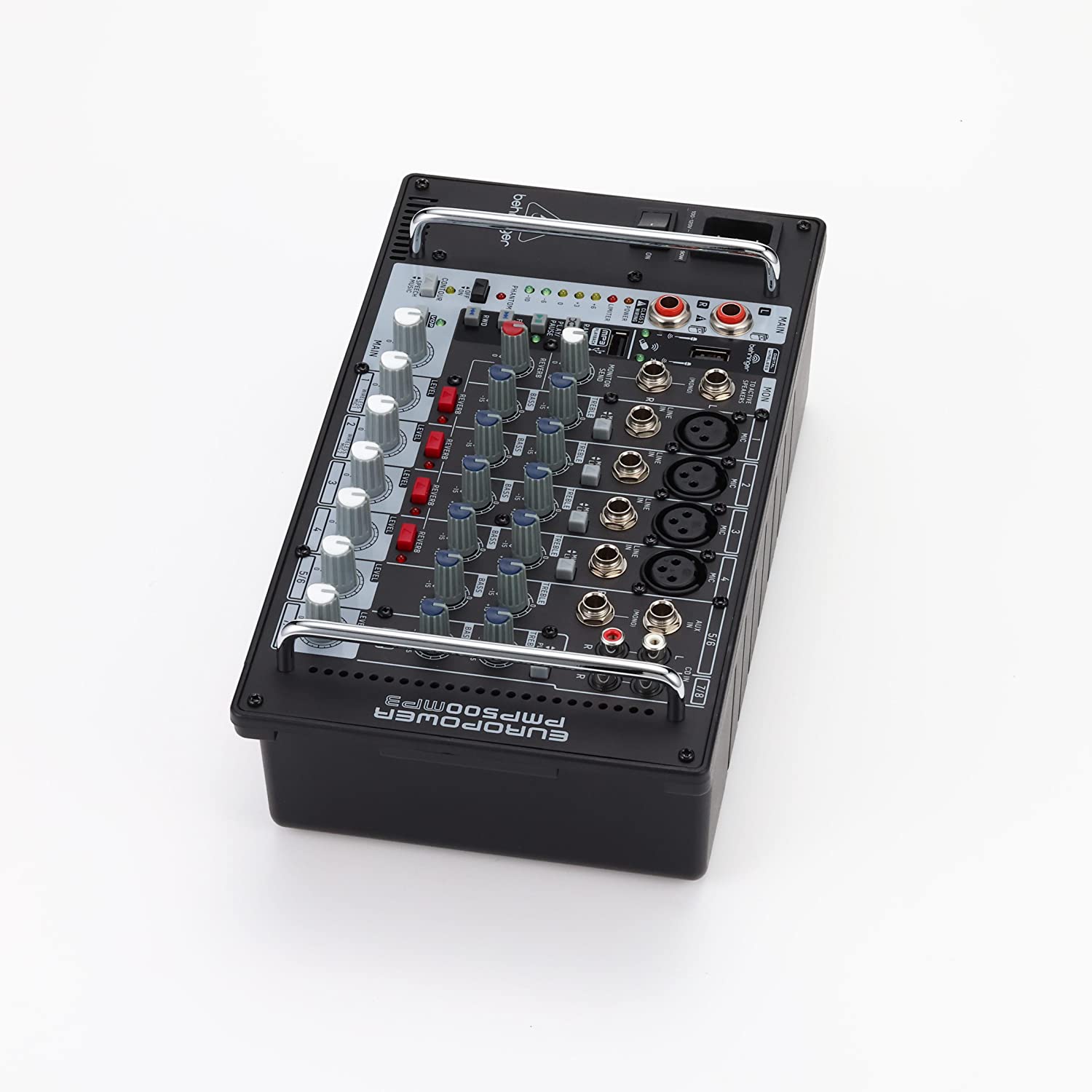 Consola 8 Canales 500w Reverb Repro Mp3 Behringer Pmp500mp3