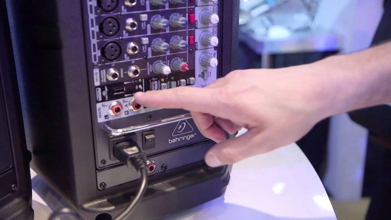 Consola 8 Canales 500w Reverb Repro Mp3 Behringer Pmp500mp3