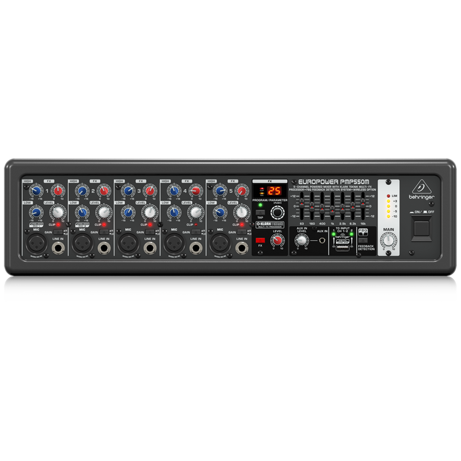 Behringer Pmp550m 500 Watt Active Powered Mixer