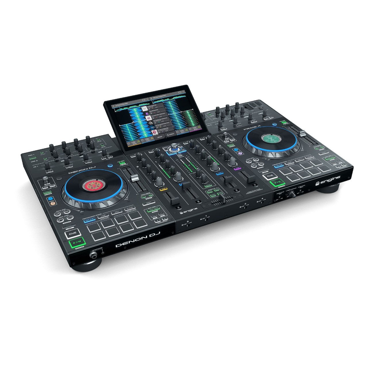 Denon DJ PRIME 4 Consola para DJ smart standalone de 4 decks, Controlador DJ
