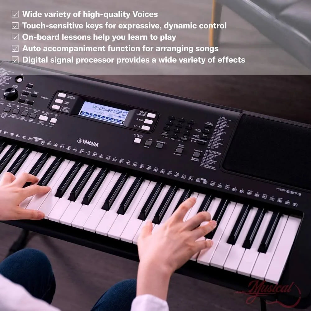 Yamaha PSRE373 Paquete Teclado, Funda y Base 61 Teclas