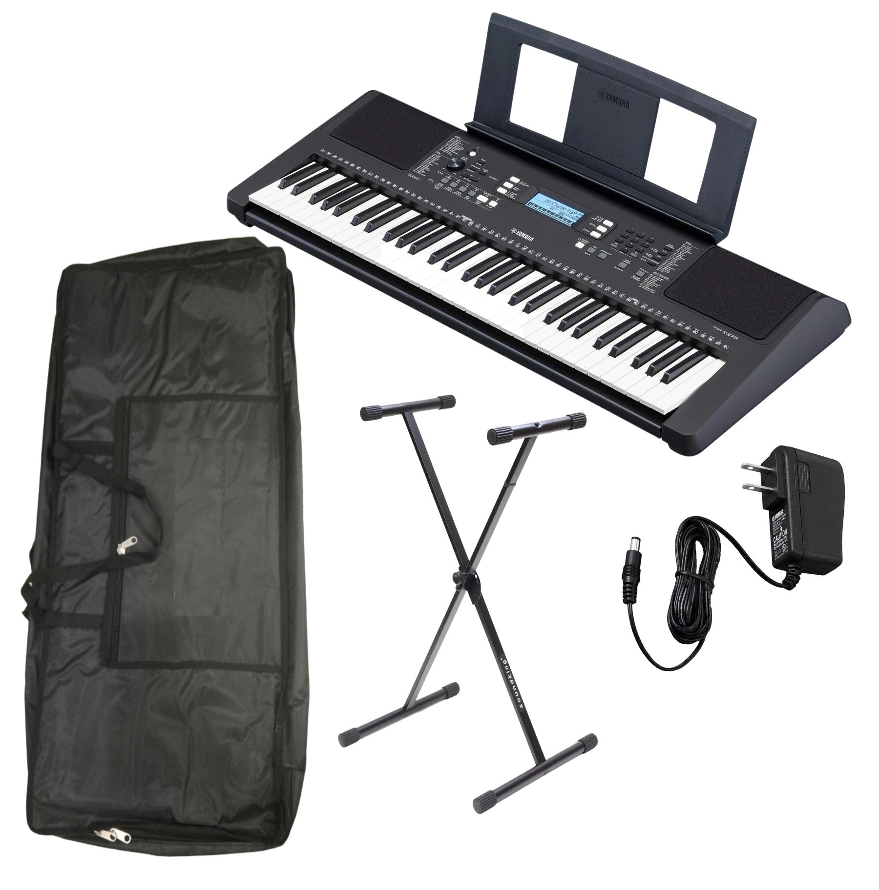 Yamaha PSRE373 Paquete Teclado, Funda y Base 61 Teclas