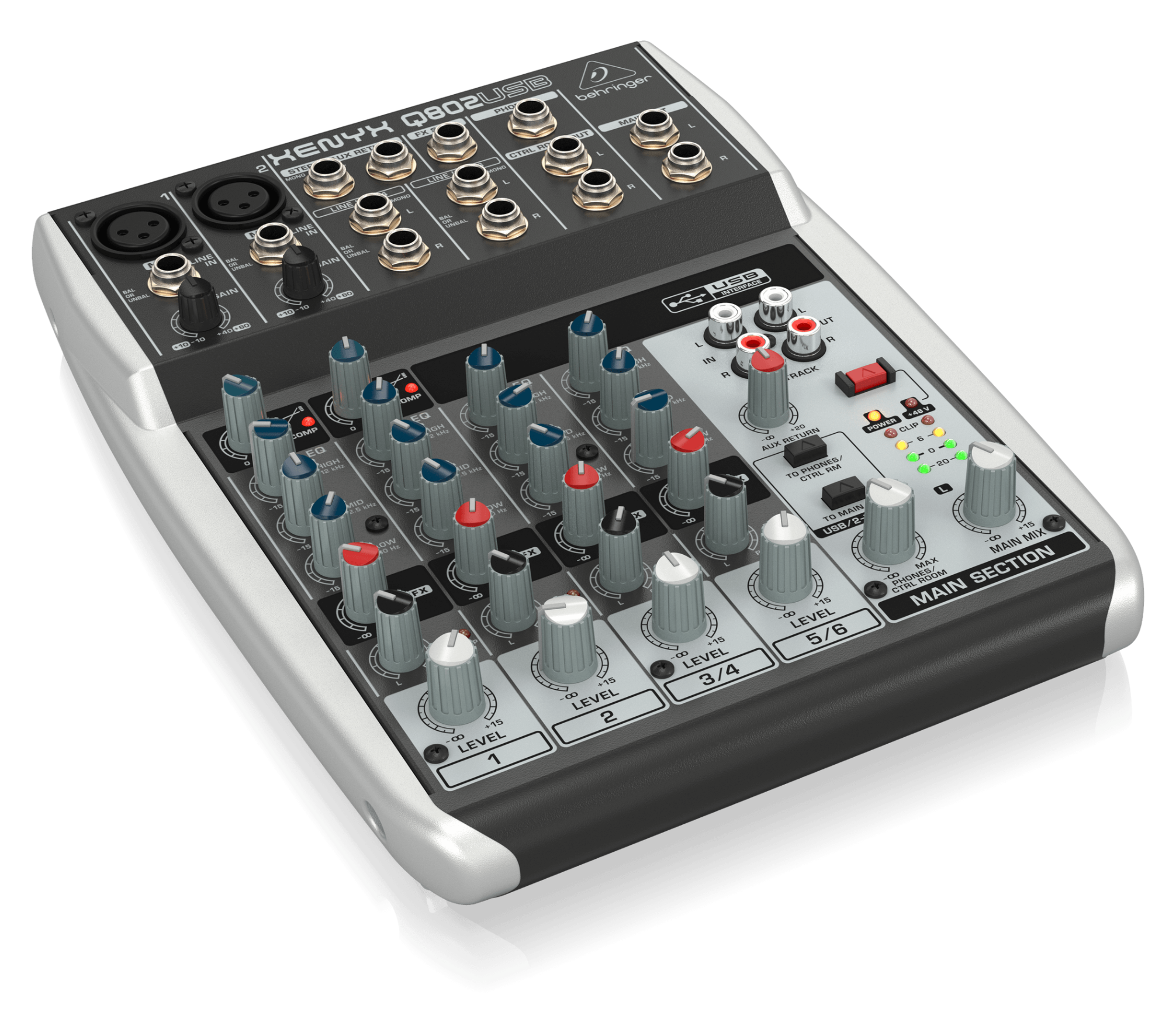 Behringer Mezcladora Xenyx Q802 De 8 canales