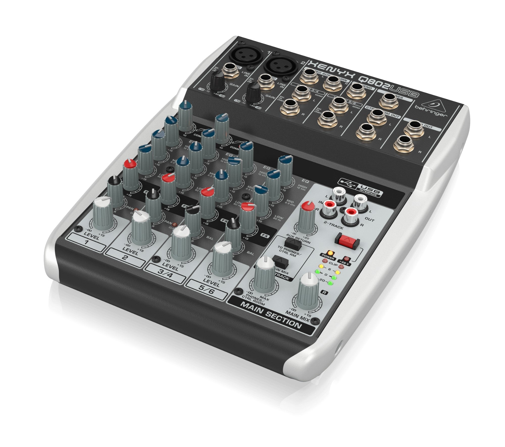 Behringer Mezcladora Xenyx Q802 De 8 canales