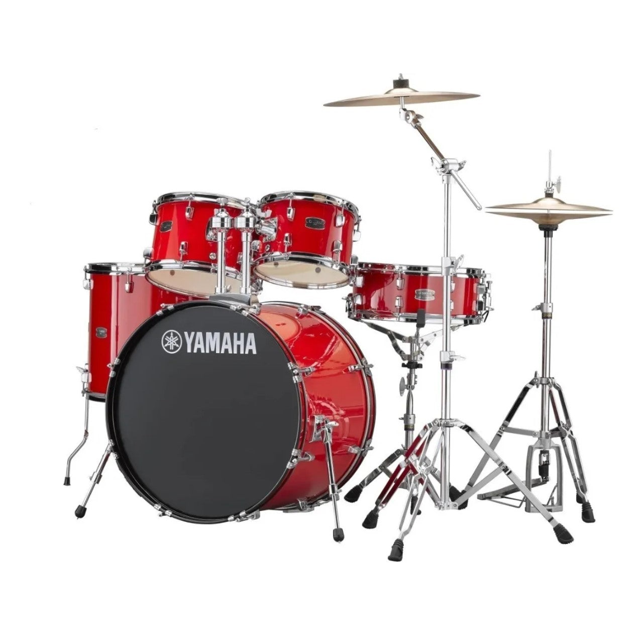 Batería Rydeen Color Rojo Yamaha Rdp2f5rdcymst Con Platillos