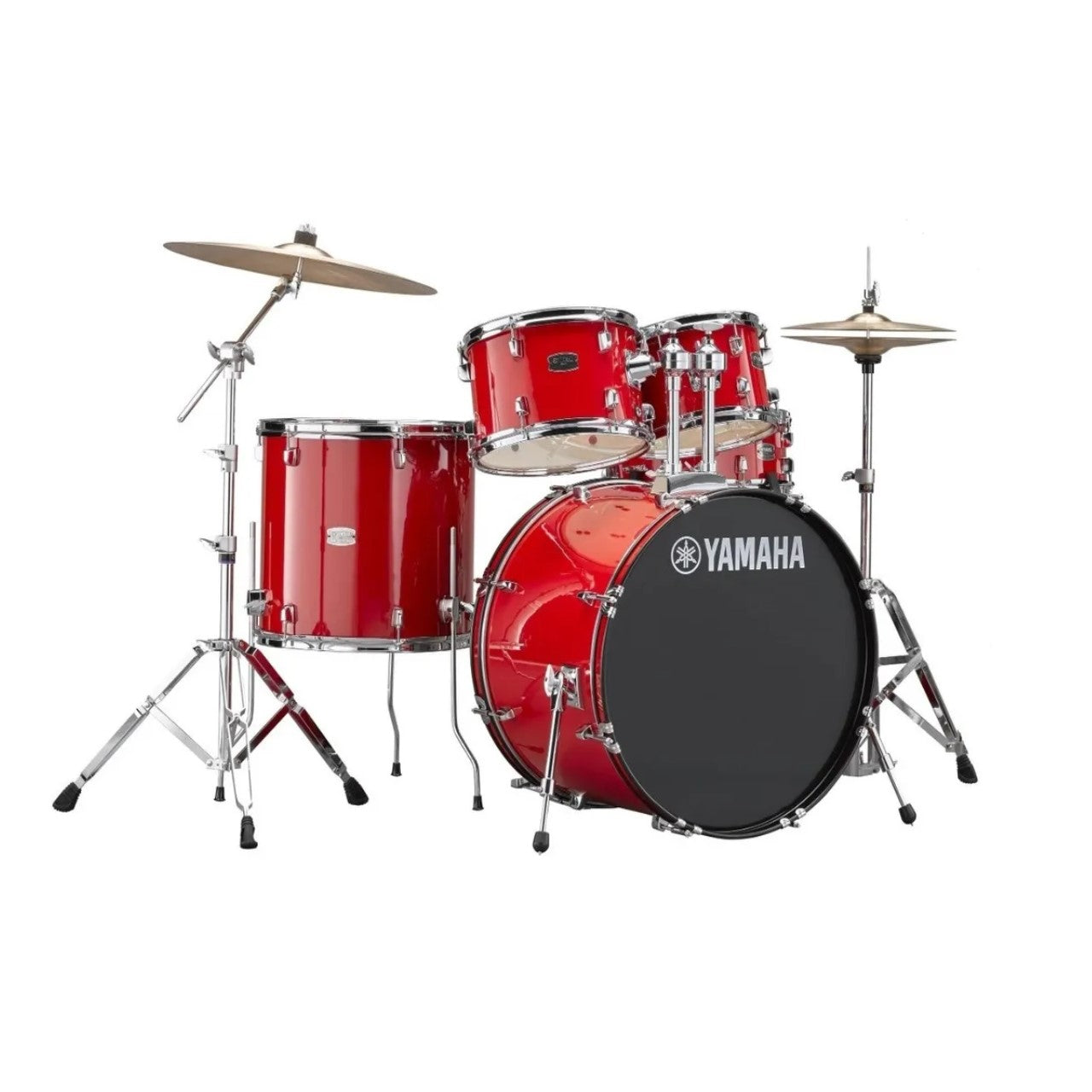 Batería Rydeen Color Rojo Yamaha Rdp2f5rdcymst Con Platillos