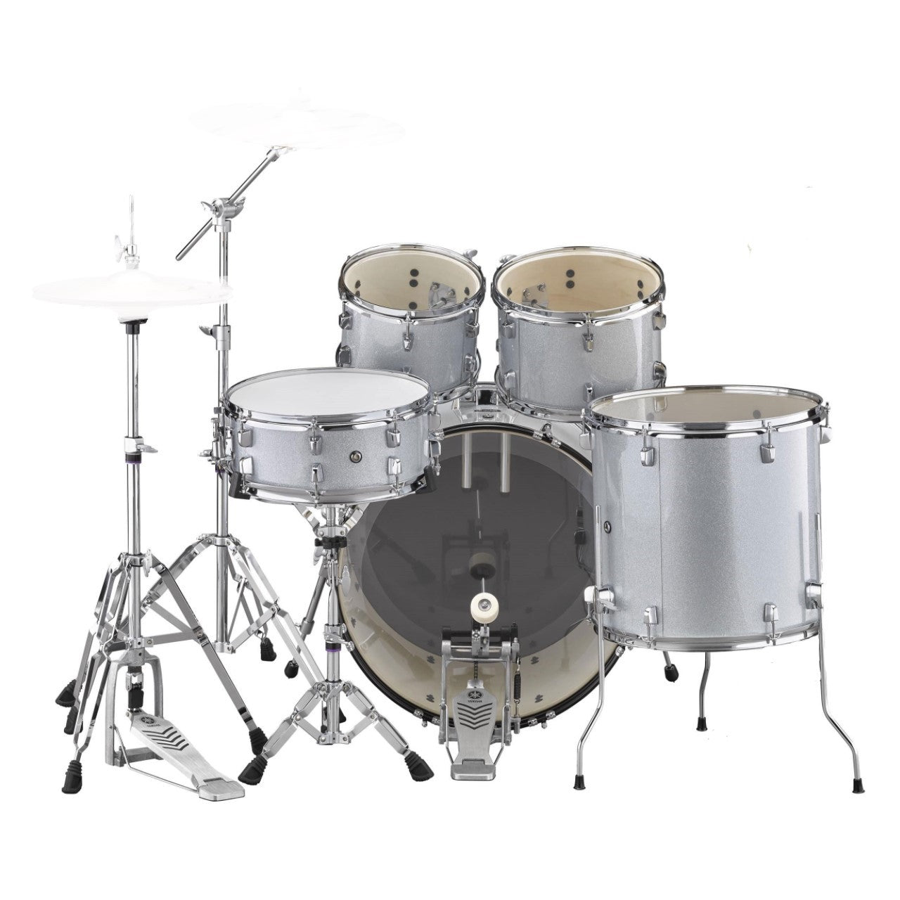 Bateria Rydeen Silver Glit Herrajes, Platillos Yamaha Rdp2f5slgcyms