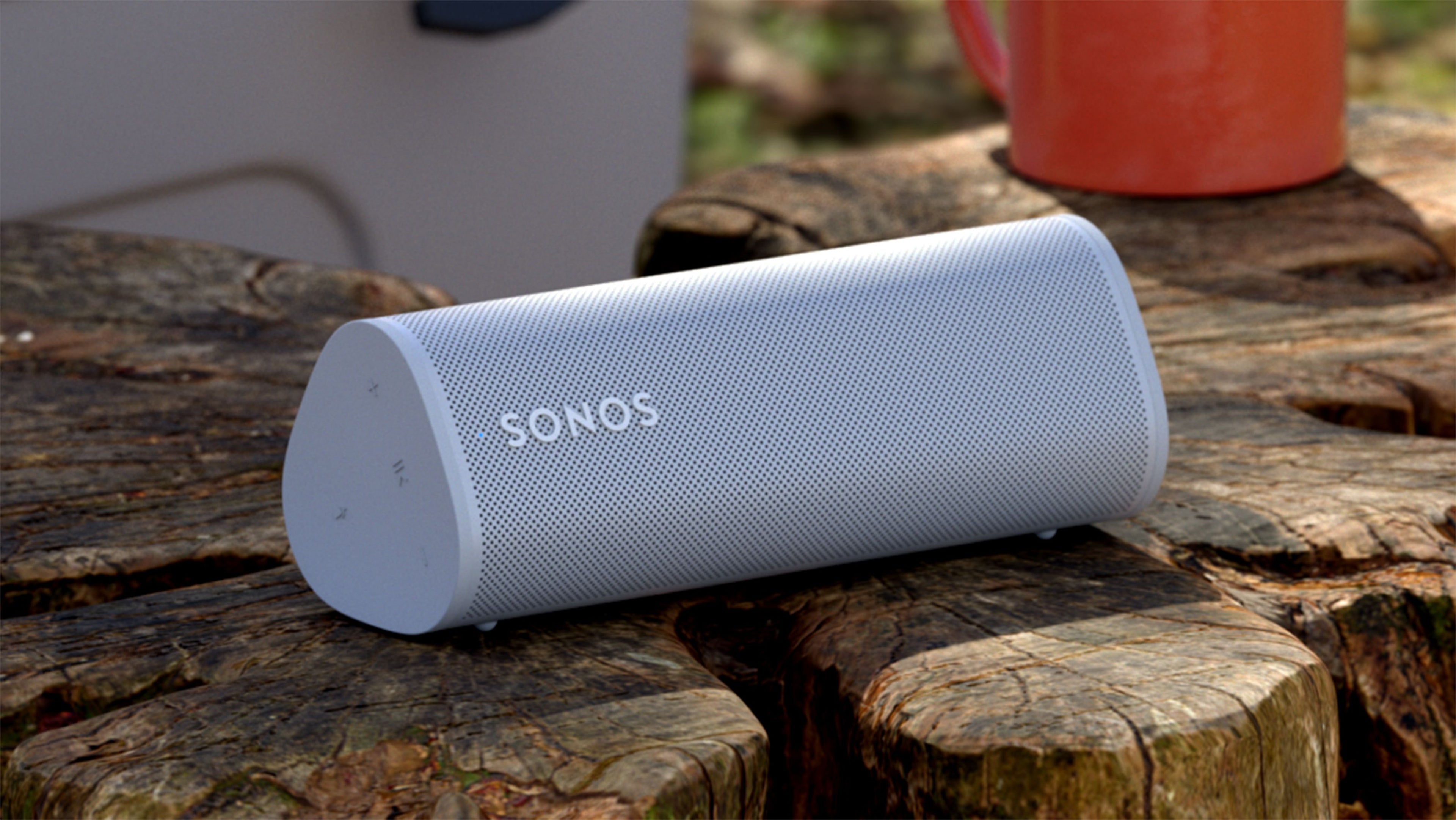 Bocina Inalámbrica Sonos ROAM2 color blanco, portátil, recargable, ROAM-WHITE.