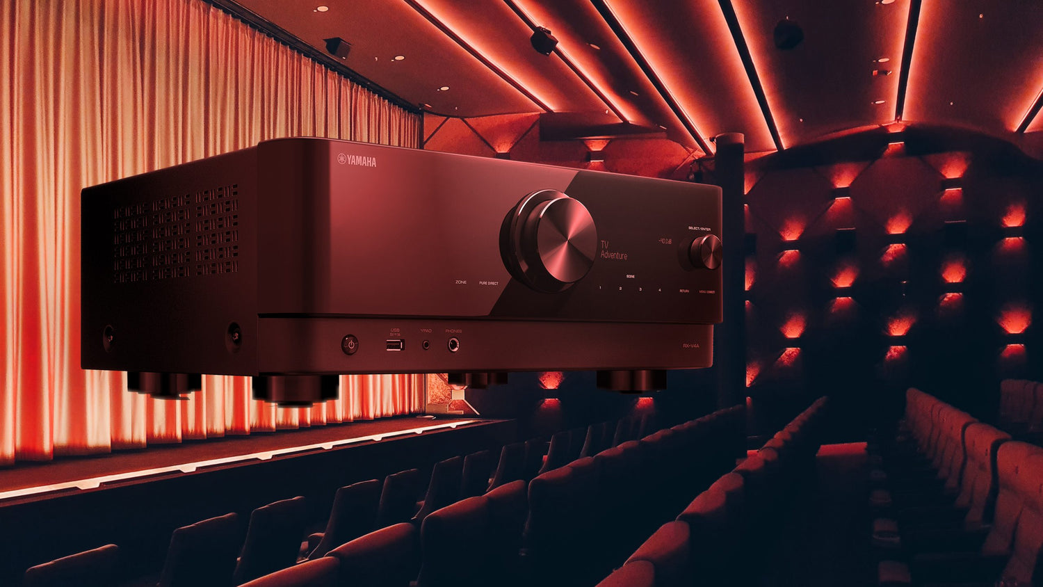 Amplificador Receptor AV Yamaha Rxv4a 5.2 AirPlay 4k MusicCast