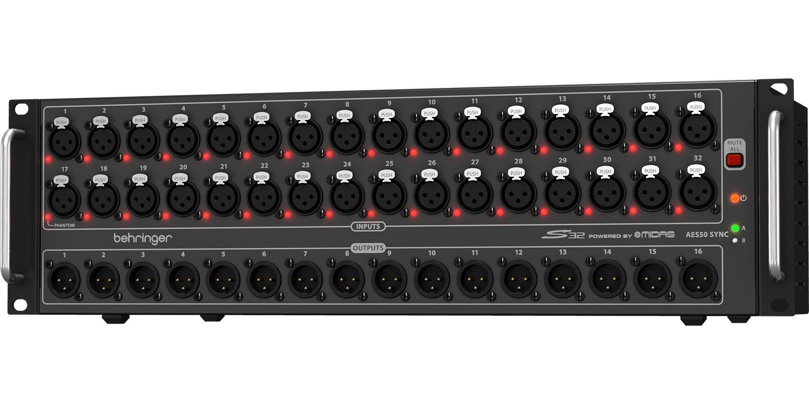 Snake Digital 32 Canales para Mezcladora X32 Behringer S32