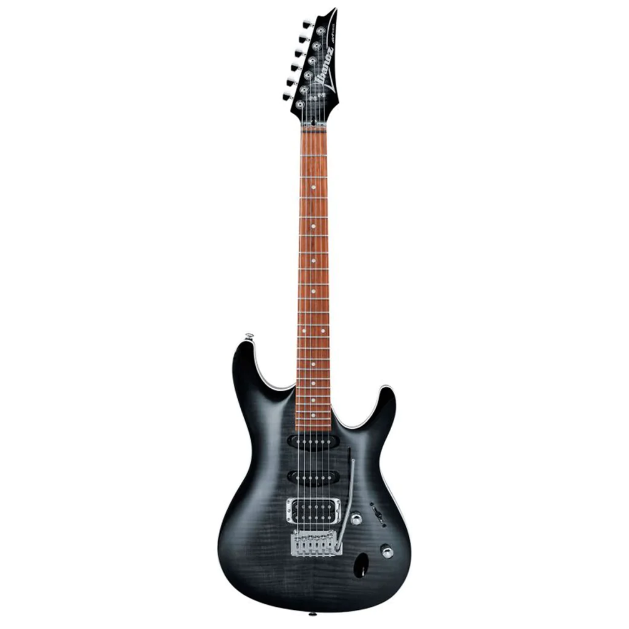 Ibanez SA260FM-TGB maple/okoume transparent gray electric guitar.