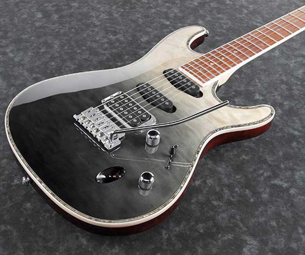 Ibanez Guitarra eléctrica SA360NQM-BMG, Color Black Mirage