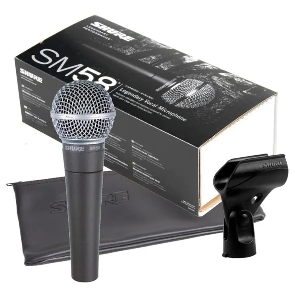 Micrófono Alambrico de Mano Profesional Shure SM58