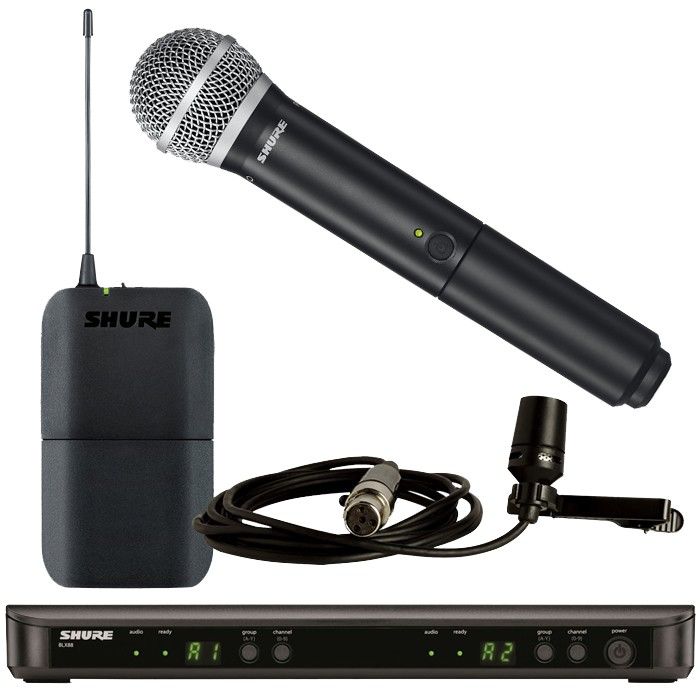 Micrófono Inalámbrico Mano Y Solapa Shure Blx1288/cvl.