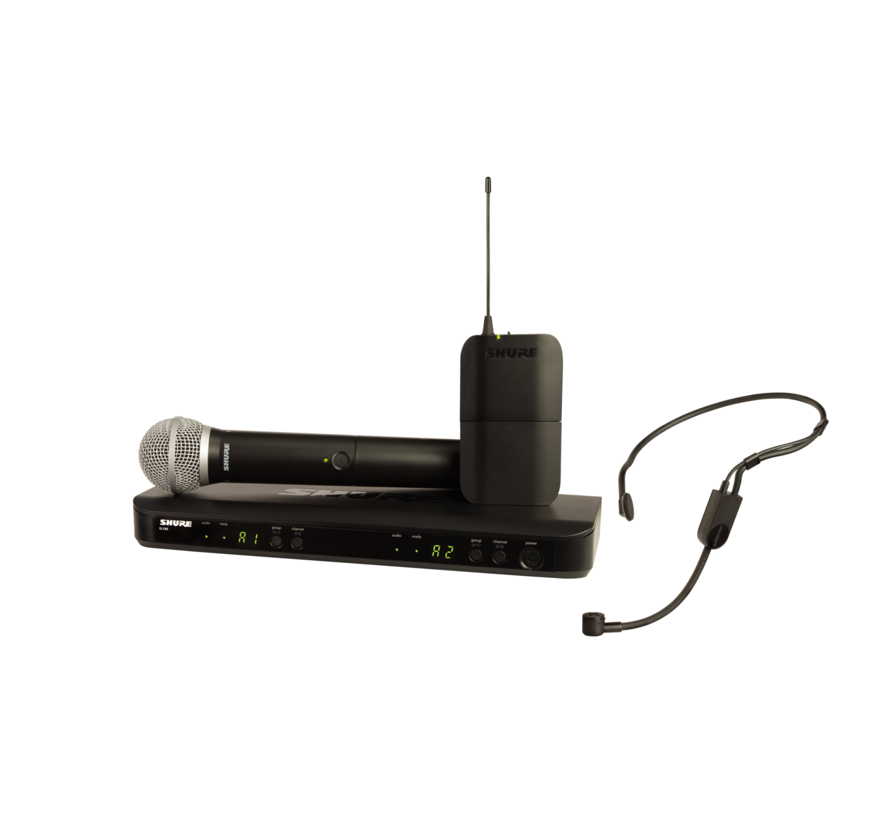 Shure Blx1288/p31 Sistema Inalambrico Dual Mic Mano/diadema.
