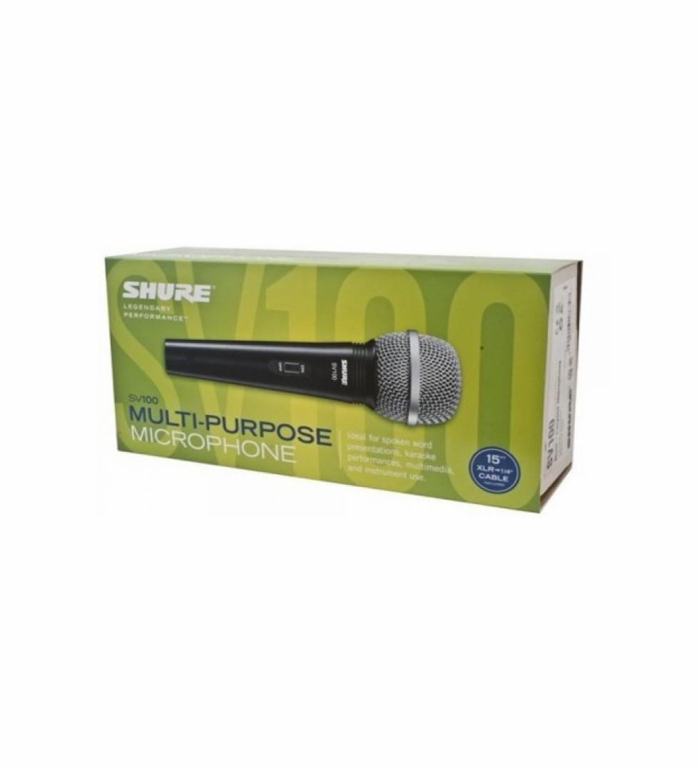 Shure Microfono Pro Dinamico Sv100 Original Para Vocalista