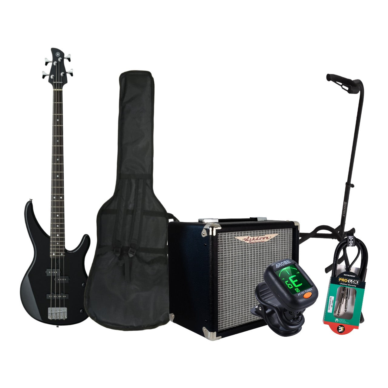 Yamaha de Bajo Eléctrico TRBX174BL, 4 Cuerdas Paquete Completo