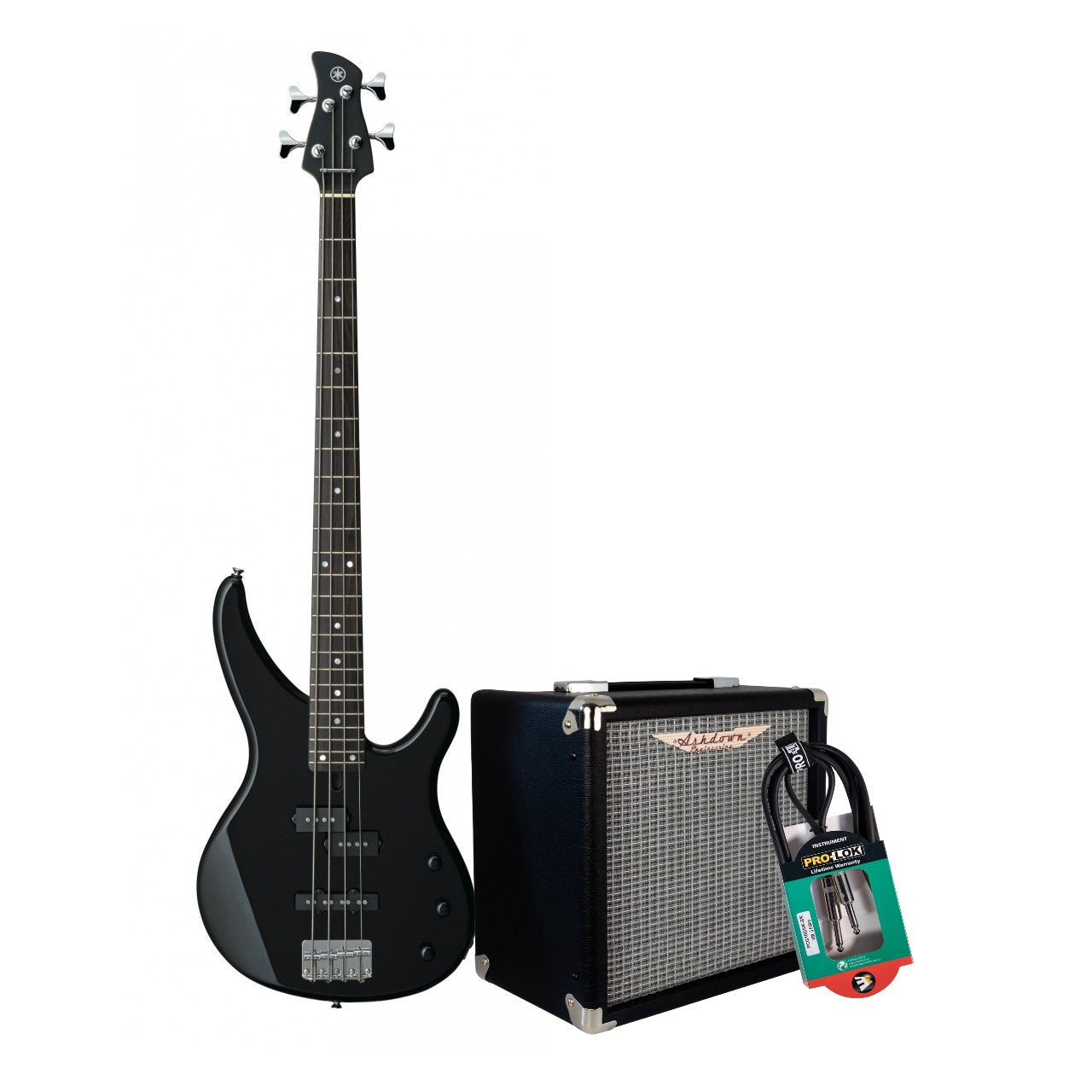 Yamaha de Bajo Eléctrico TRBX174BL, 4 Cuerdas Paquete Basico