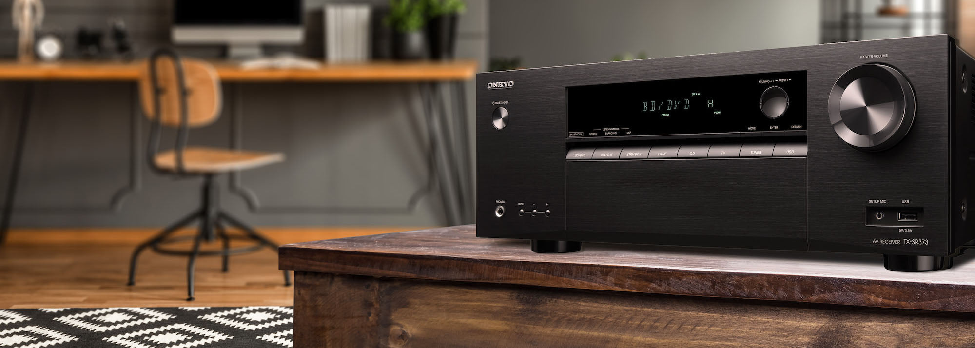 Receptor TX-8220 Onkyo 2 Canales x Canal Onkyo Reproductor CD Bluetooth