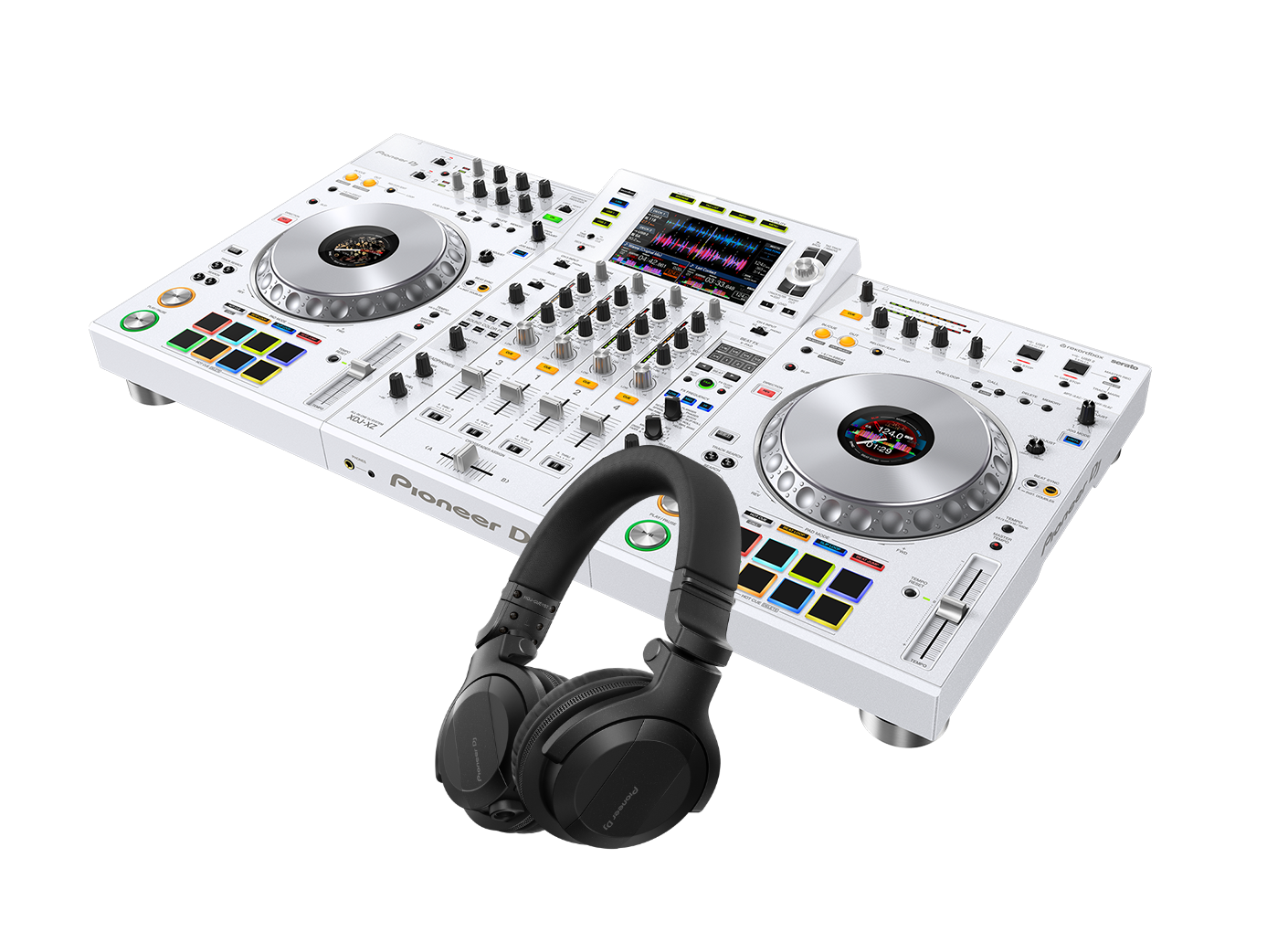 Pioneer Professional 4-Channel System and Black Headphones Package