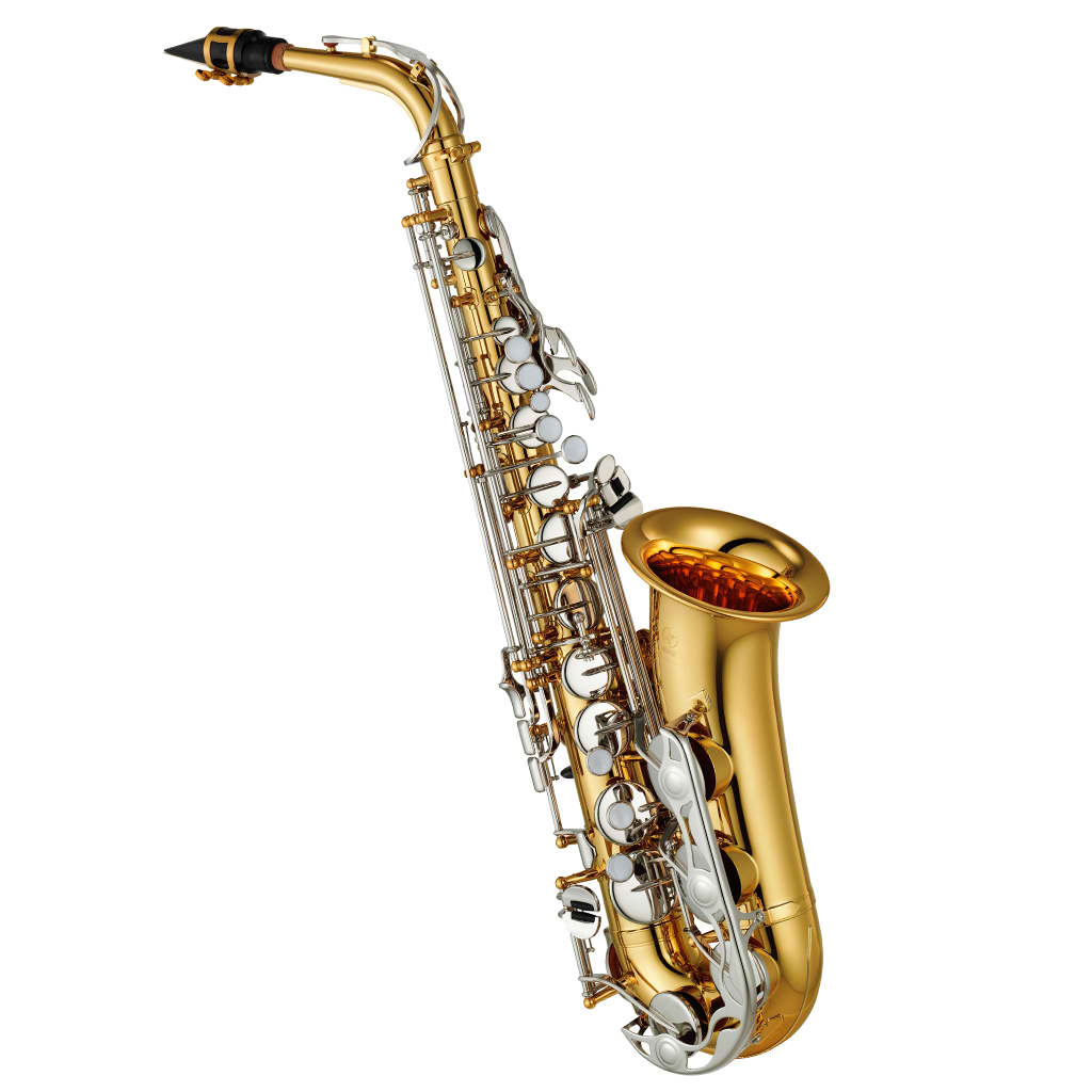 Yamaha Saxofón Alto Mib Con Llaves Niqueladas Yas-26