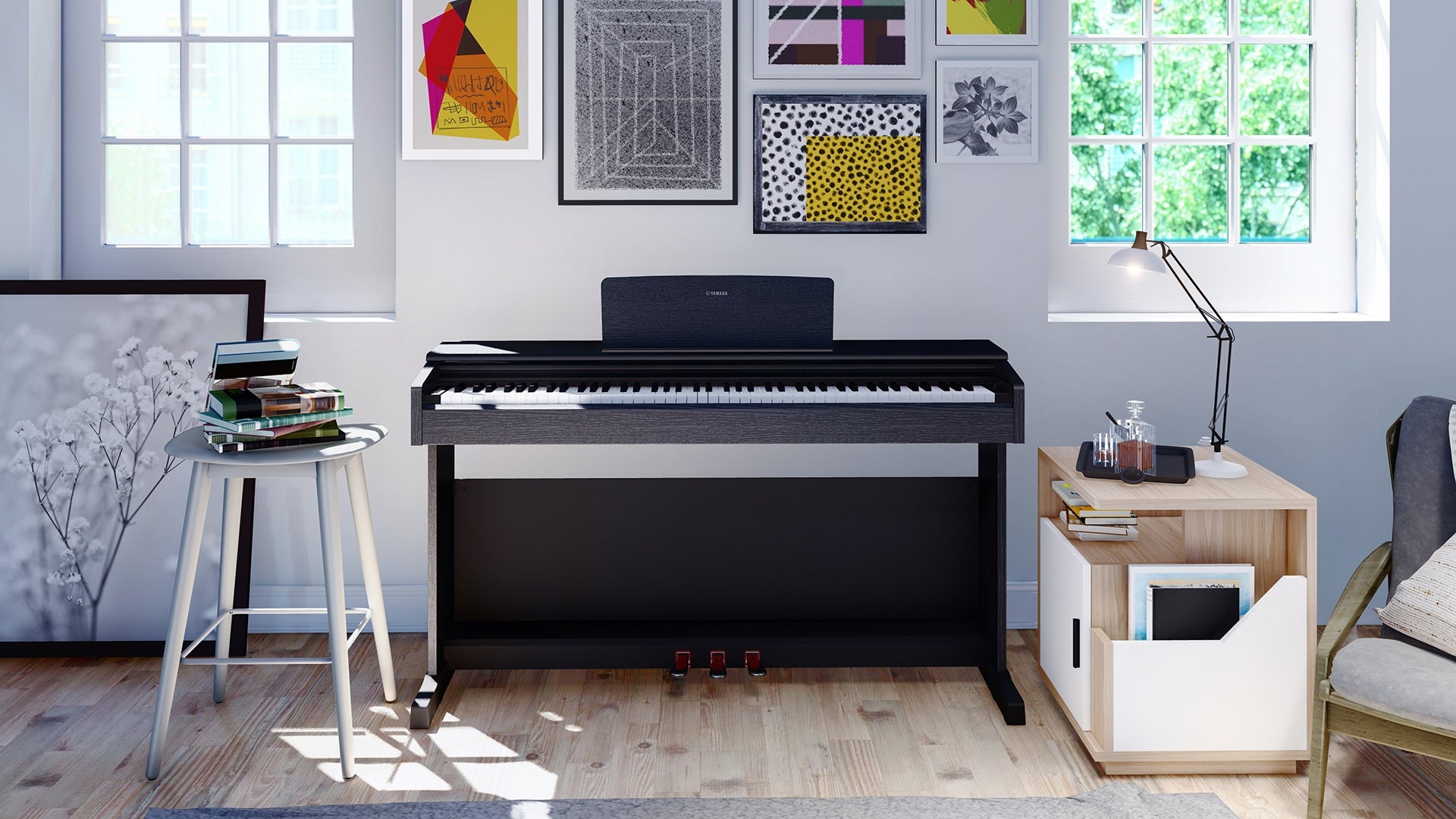Yamaha Arius YDP144B Digital Piano 88 Keys Black