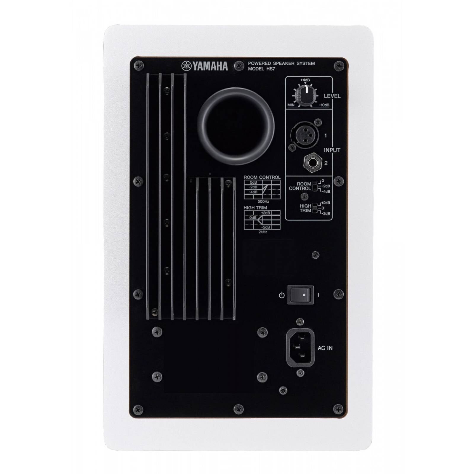 Yamaha HS7W Monitor Bi-amplificado para Estudio de 95W, Color blanco