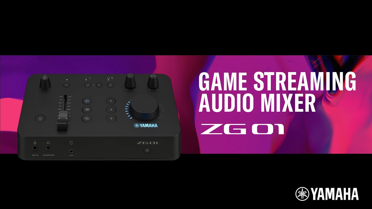 Yamaha Mezcladora Para Gaming ZG01 incluye garantia, color negro