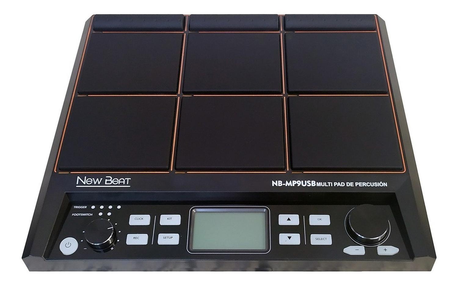 New Beat Nbmp9usb Modulo De Percusiones MultiPad Con Funda