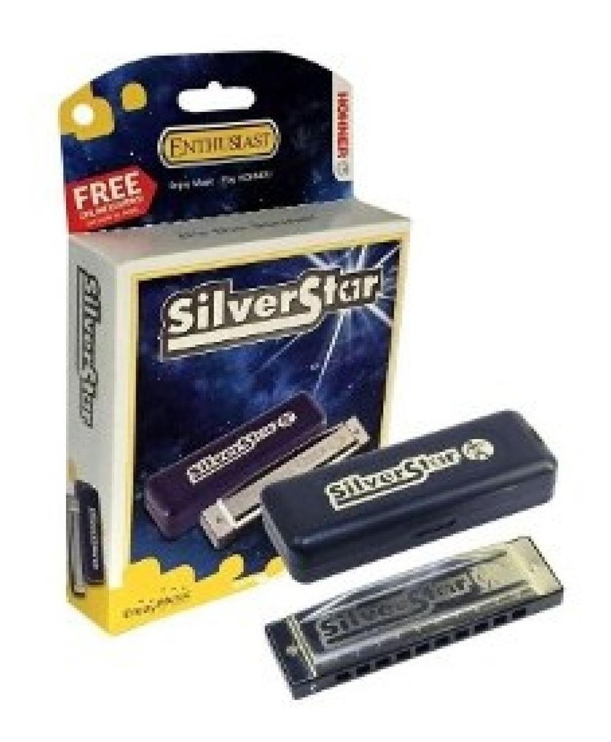 Hohner M50406xs Harmonica Silver Star Tone F
