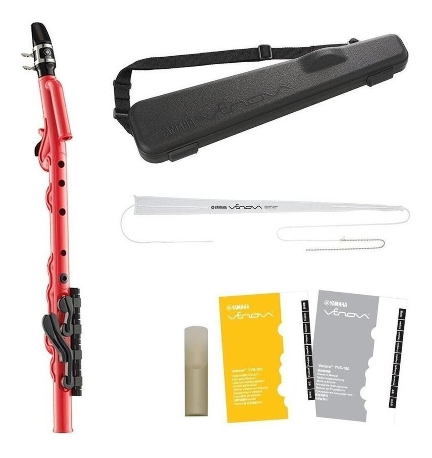 Yamaha Yvs100-rd Saxofon Venova Rojo Mini Portatil