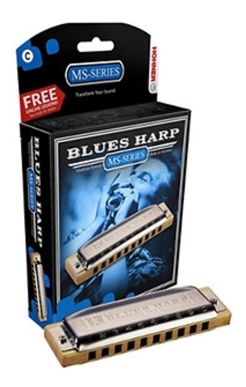 Hohner Blues Harp M533126x Armonica Silver Star Si Mayor