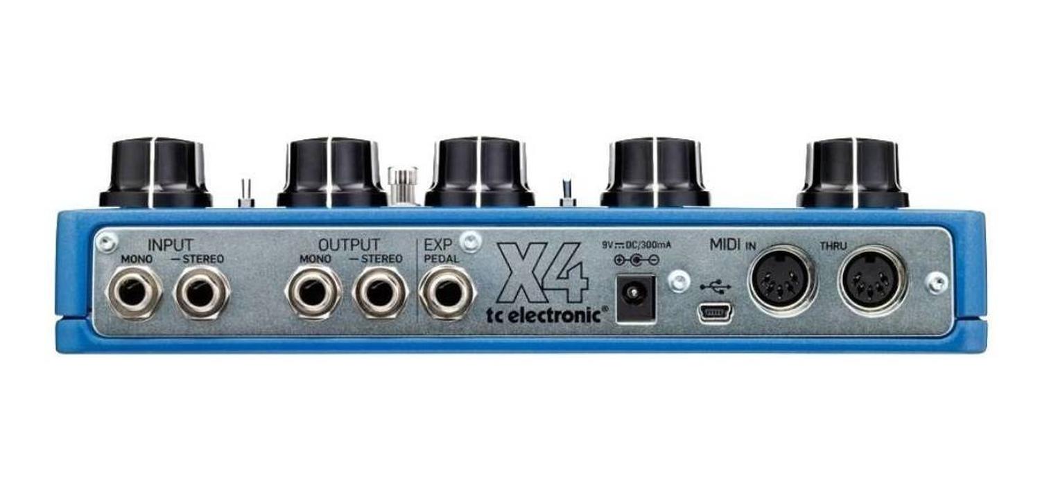 Pedal De Efecto Tc Electronic Flashback X4 Delay Azul