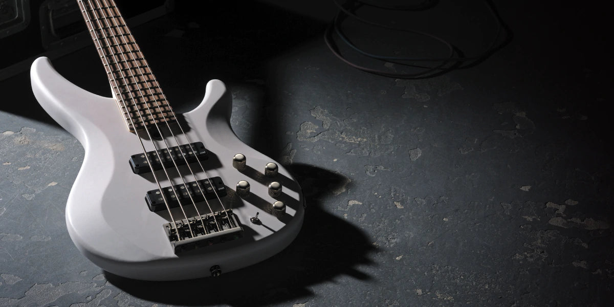 Yamaha TRBX505TLW Active-Passive 5-String Electric Bass - White