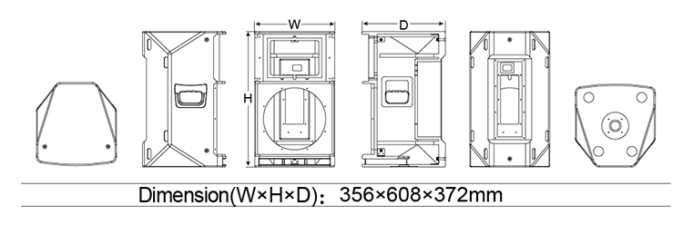 Audiocenter 12 Sa312 Bafle Activo Bluetooth 2000 Watts