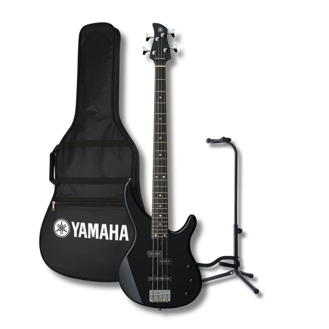 Bajo Yamaha TRBX174BL Eléctrico Pasivo 4 Cuerdas Negro con Base y Funda