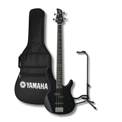 Bajo Yamaha TRBX174BL Eléctrico Pasivo 4 Cuerdas Negro con Base y Funda