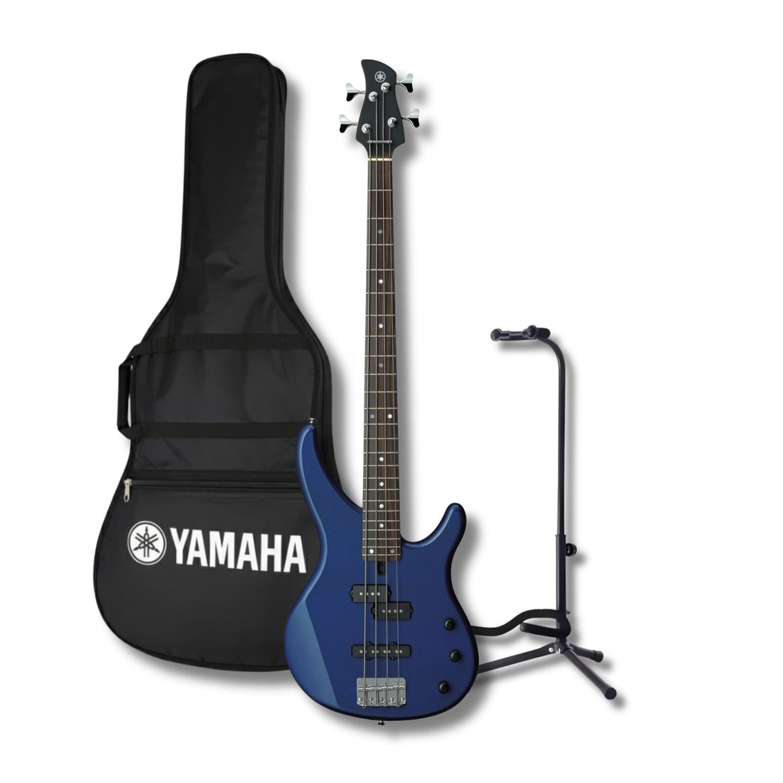 Bajo Yamaha TRBX174DBM Eléctrico Pasivo 4 Cuerdas Azul con Base y Funda
