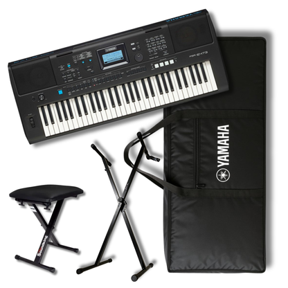 Yamaha Psr-e473 de 61 teclas color negro paquete