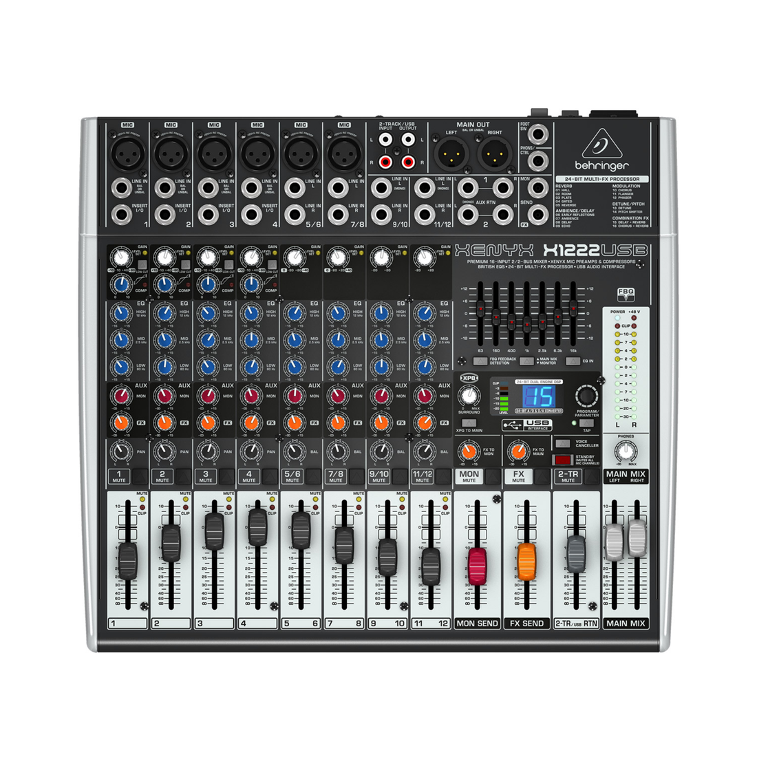 Behringer x1222USB 12-Channel Mixer USB Interface