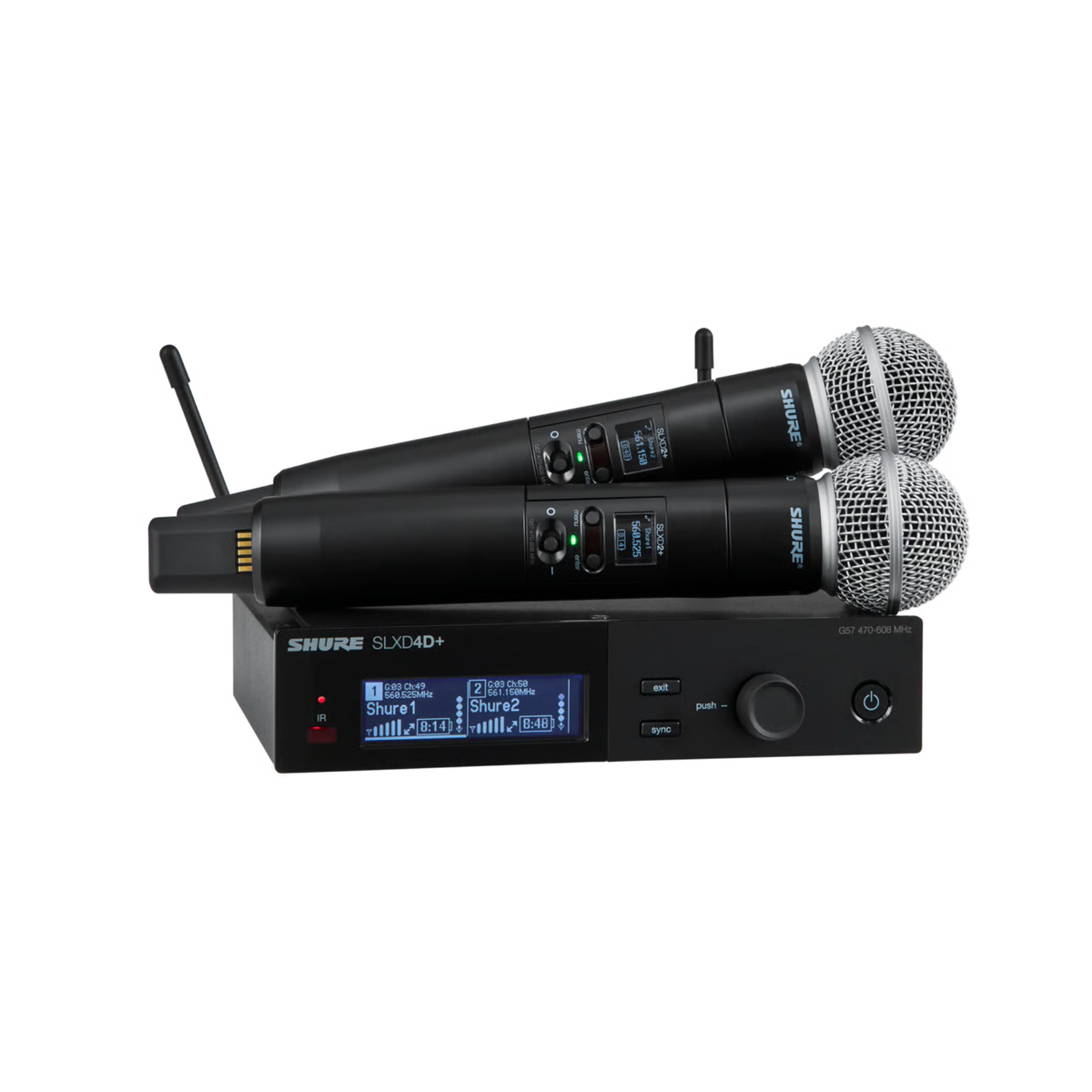Sistema inalámbrico dual con 2 transmisores portátiles SLXD2+/58 Frecuencia G57