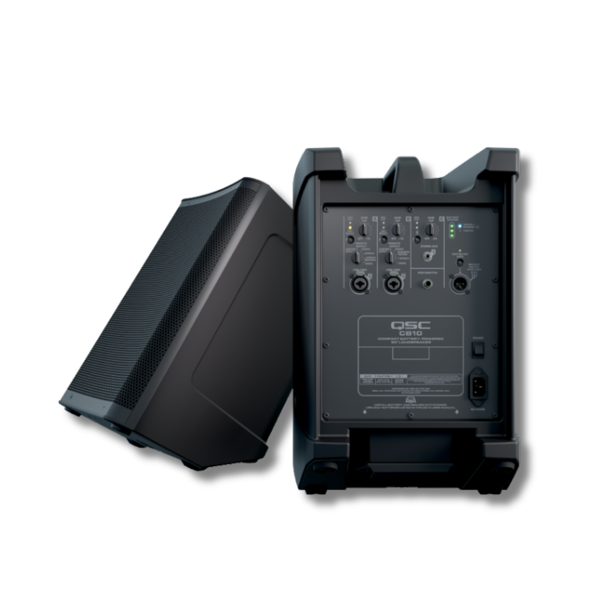 Bafle Qsc Cb10 Compacto Recargable Activo Negro