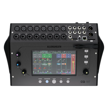 Allen &amp; Heath CQ-18T - Mezclador digital con visualización táctil de 7 pulgadas y conectividad WiFi y Bluetooth
