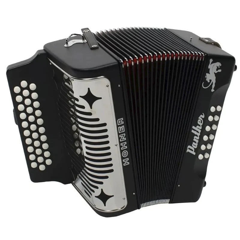 ACORDEON HOHNER &quot;PANTHER&quot; SOL-DO-FA, NEGRO MATE