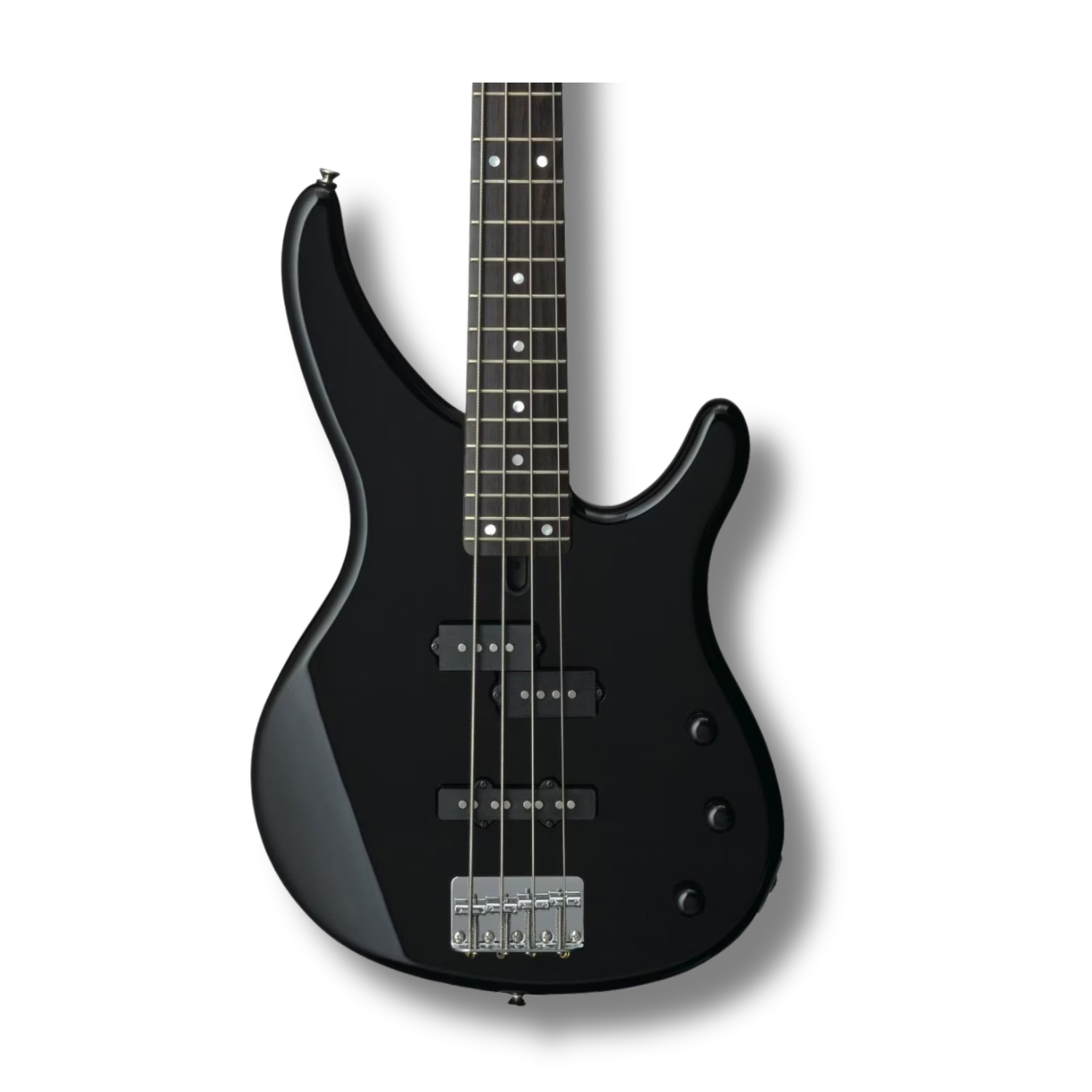 Bajo Yamaha TRBX174BL Eléctrico Pasivo 4 Cuerdas Negro con Base y Funda