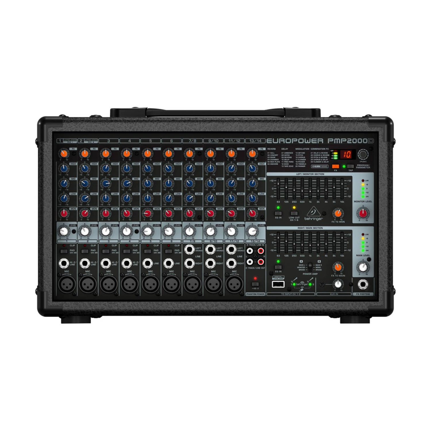 Behringer Pmp2000d 2000w 14-Channel Powered Console